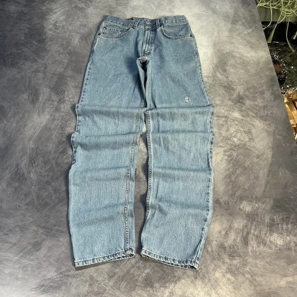 Levi's 550 Y2K 2000s Heavyweight Relaxed Fit Light Wash Blue Denim Jeans